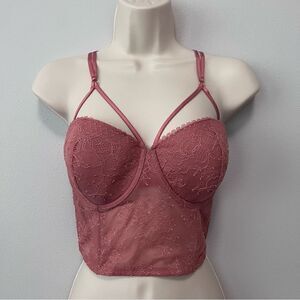 Victoria's Secret Very Sexy Lace Bustier Top Size 34DD